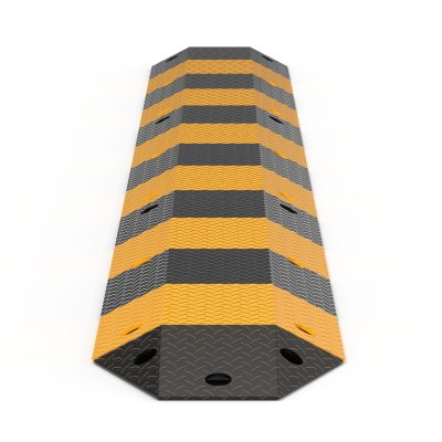 Heavy-Duty Steel Speed Hump - Industrial Load Rated