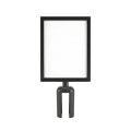 Black A4 Sign Holder for Belt Post